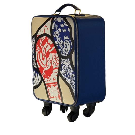 Exquisite Handmade Ivo in Japan Cabin Suitcase - by Didier Guillon
