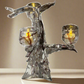 Transparent Black Murano Glass Candelabra by Aristide Najean