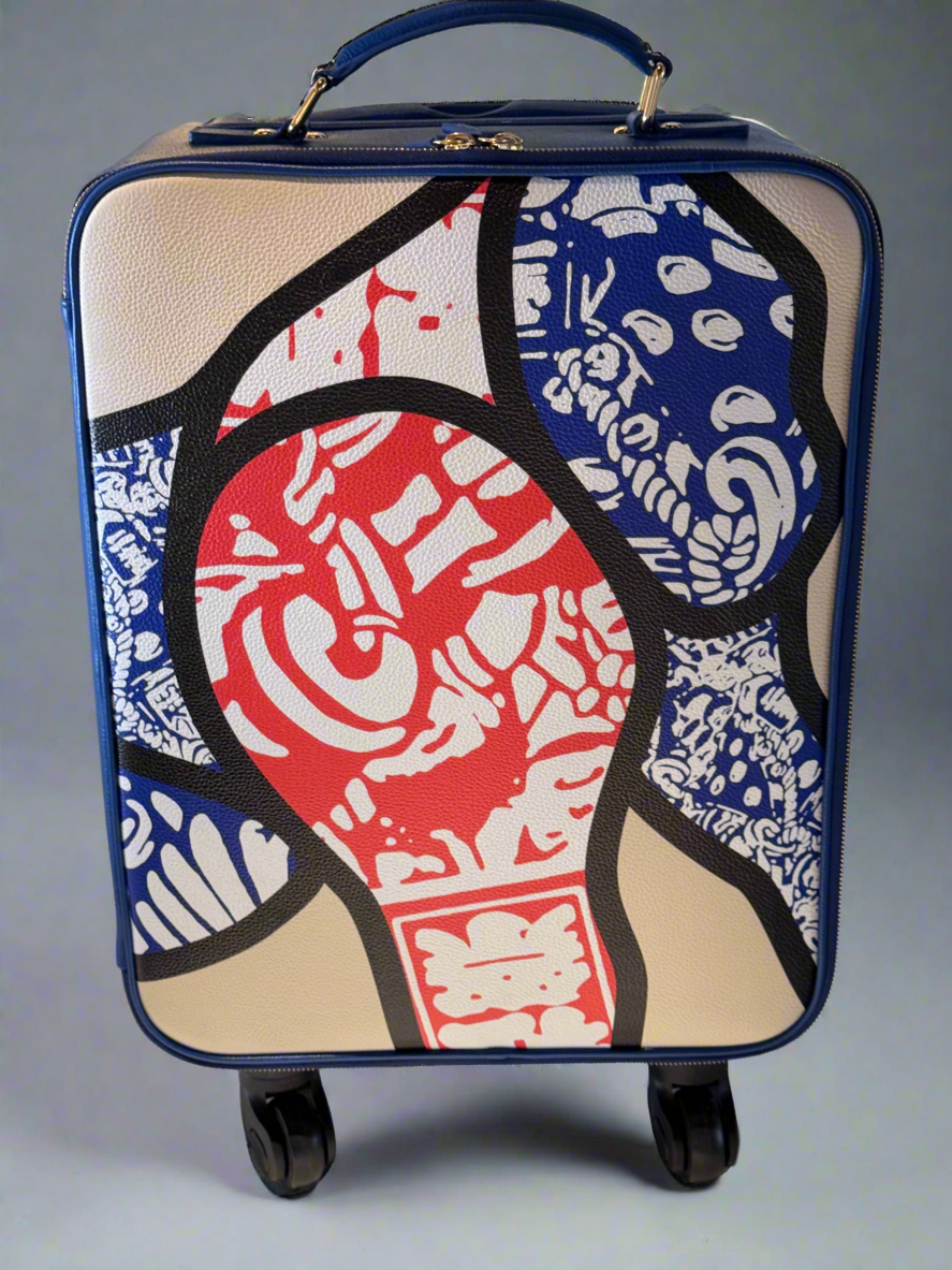 Exquisite Handmade Ivo in Japan Cabin Suitcase by Didier Guillon