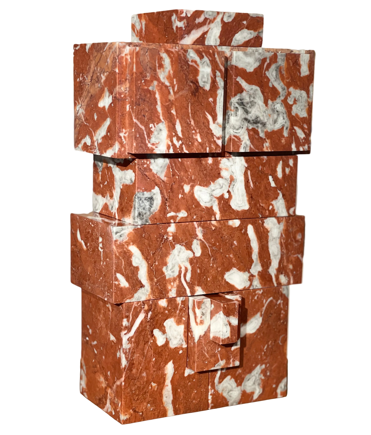 NU in red Languedoc Marble by Didier Guillon