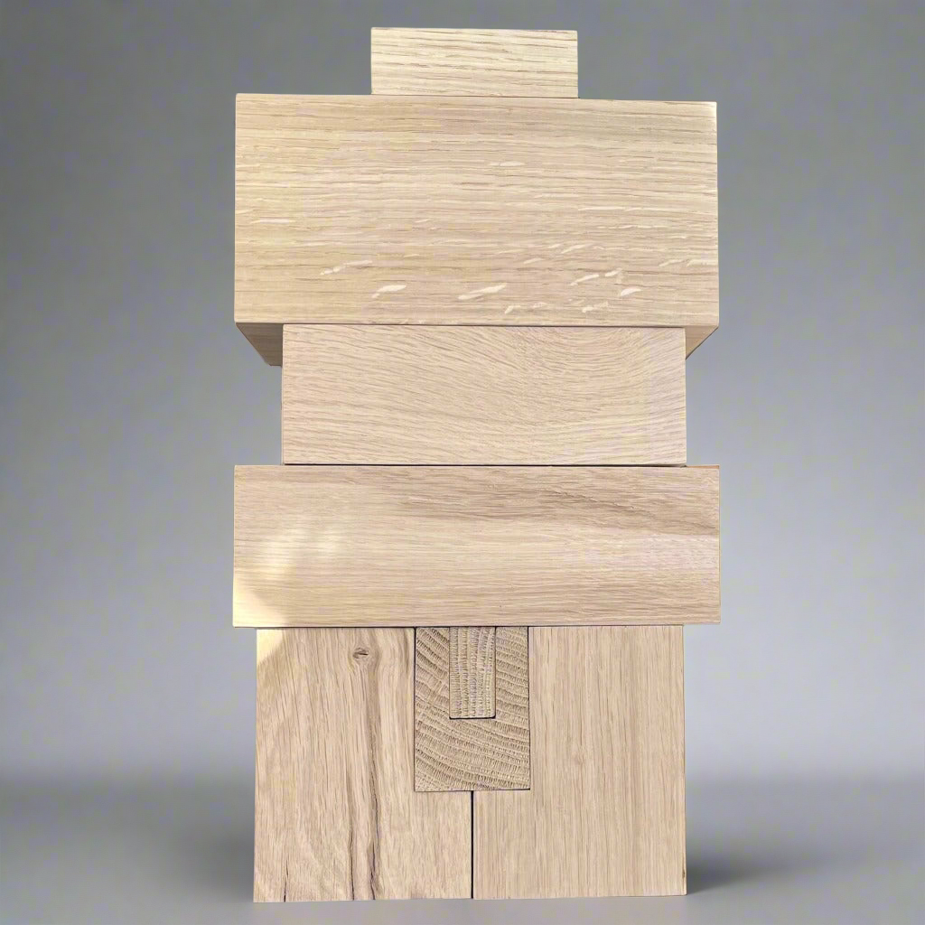 NU in solid Oak Wood by Didier Guillon