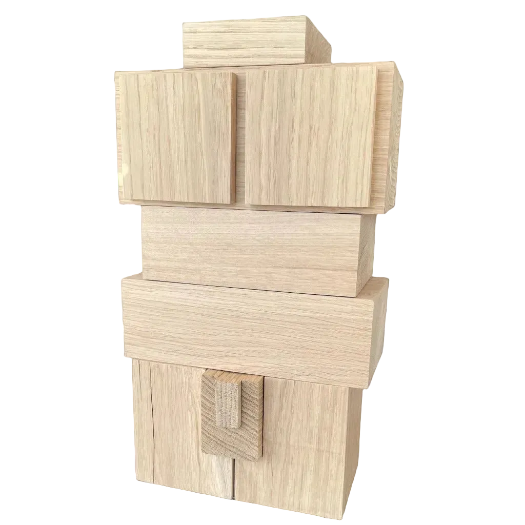 NU in solid Oak Wood by Didier Guillon